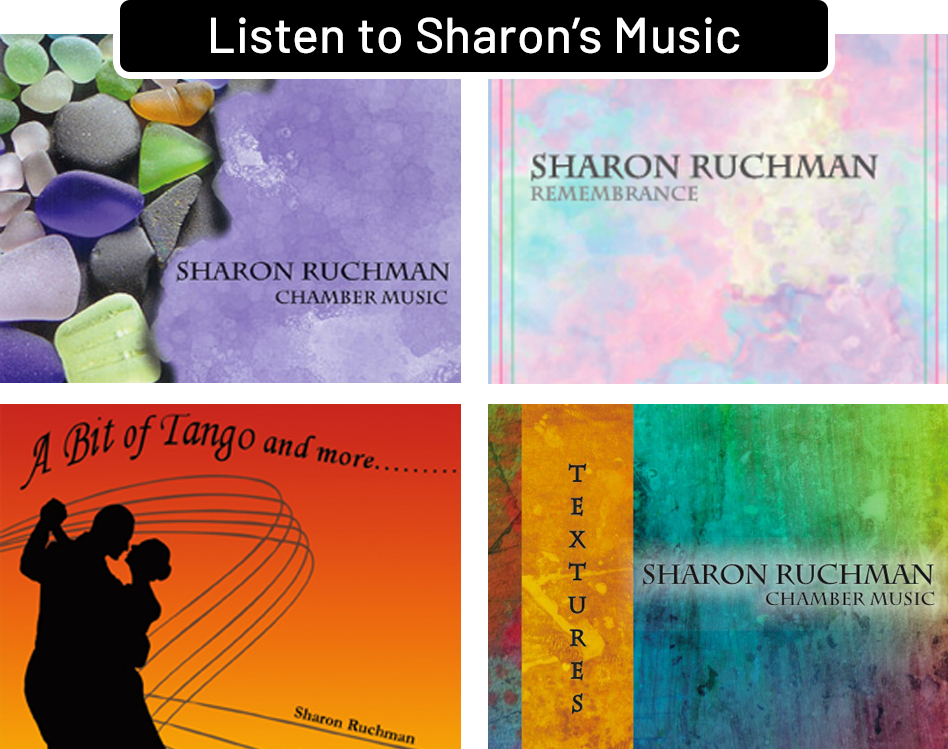 Image of four Sharon Ruchman album covers